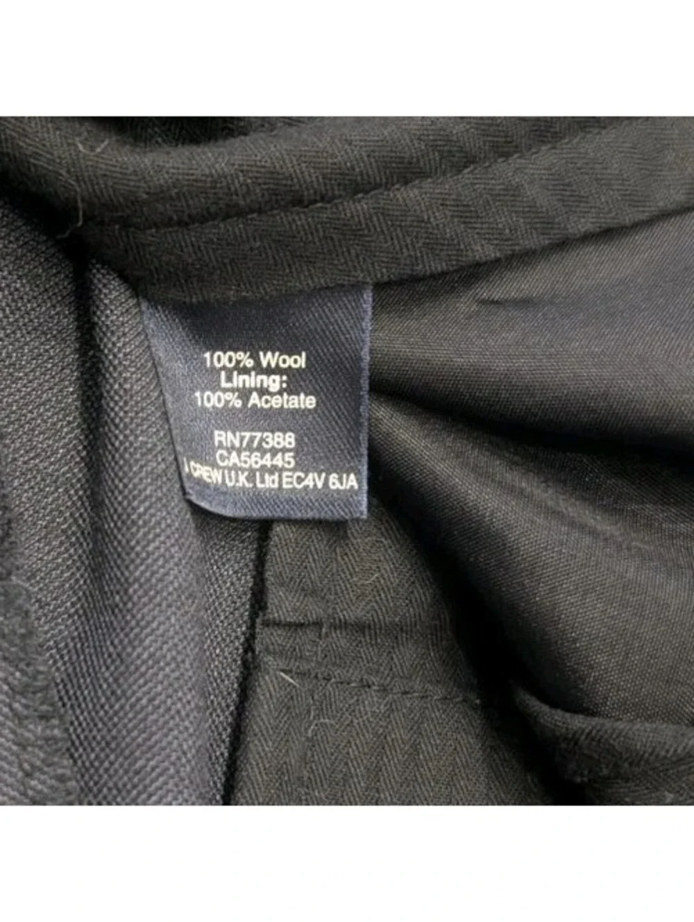 J.Crew Ludlow Slim-fit Suit Pant Italian Wool Blue 32x32 Tollegno 1900 Pristine